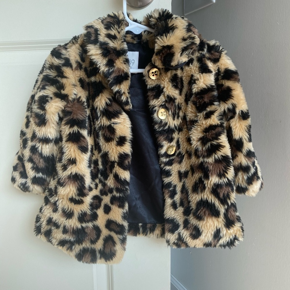 Children’s Place leopard for coat 12 to 18 month